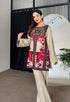 Noor Red Beige Winter Floral Kurta Set